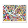 thumbnail image 1 of Trademark Fine Art Michael Tompsett Pittsburgh Pennsylvania Street Map Canvas Wall Art - 35x47, 1 of 4