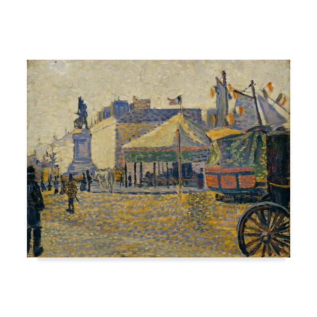 Trademark Fine Art 'Place De Clichy' Canvas Art by Paul Signac