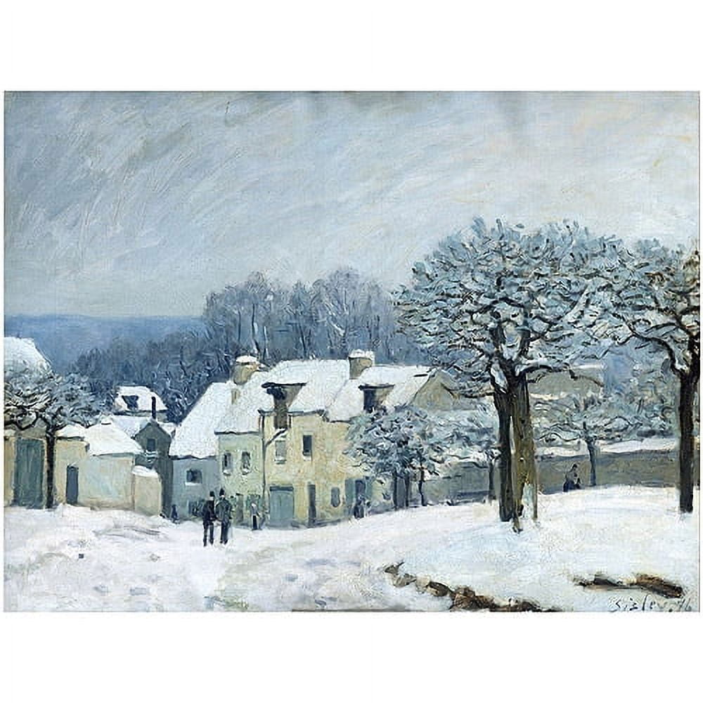 Alfred Sisley Snowy Landscape Canvas Art, 26x32-Inch