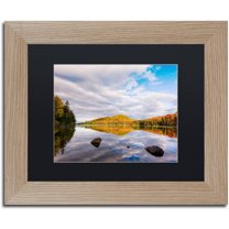 Trademark Fine Art "Placidity" Canvas Art by Michael Blanchette Photography Black Matte, Birch Frame