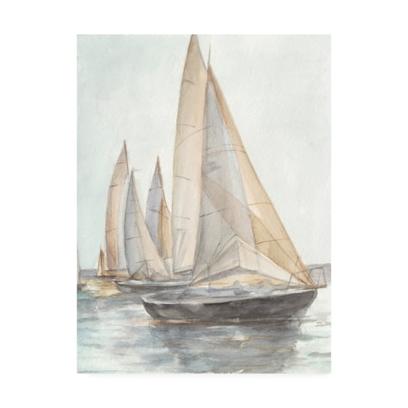 Trademark Fine Art 'Plain Air Sailboats II' Canvas Art by Ethan Harper