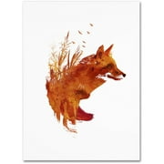 Trademark Fine Art 'Plattensee Fox' Canvas Art by Robert Farkas