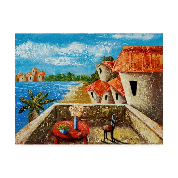 Trademark Fine Art 'Playa Gorda Ii' Canvas Art by Oscar Ortiz