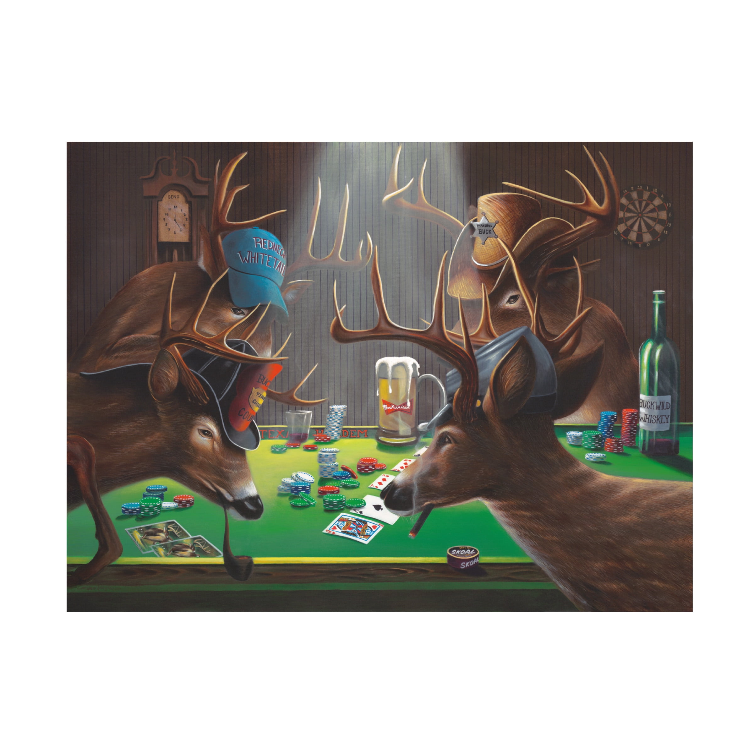 Trademark Fine Art 'Playing For Doe' Canvas Art by Geno Peoples