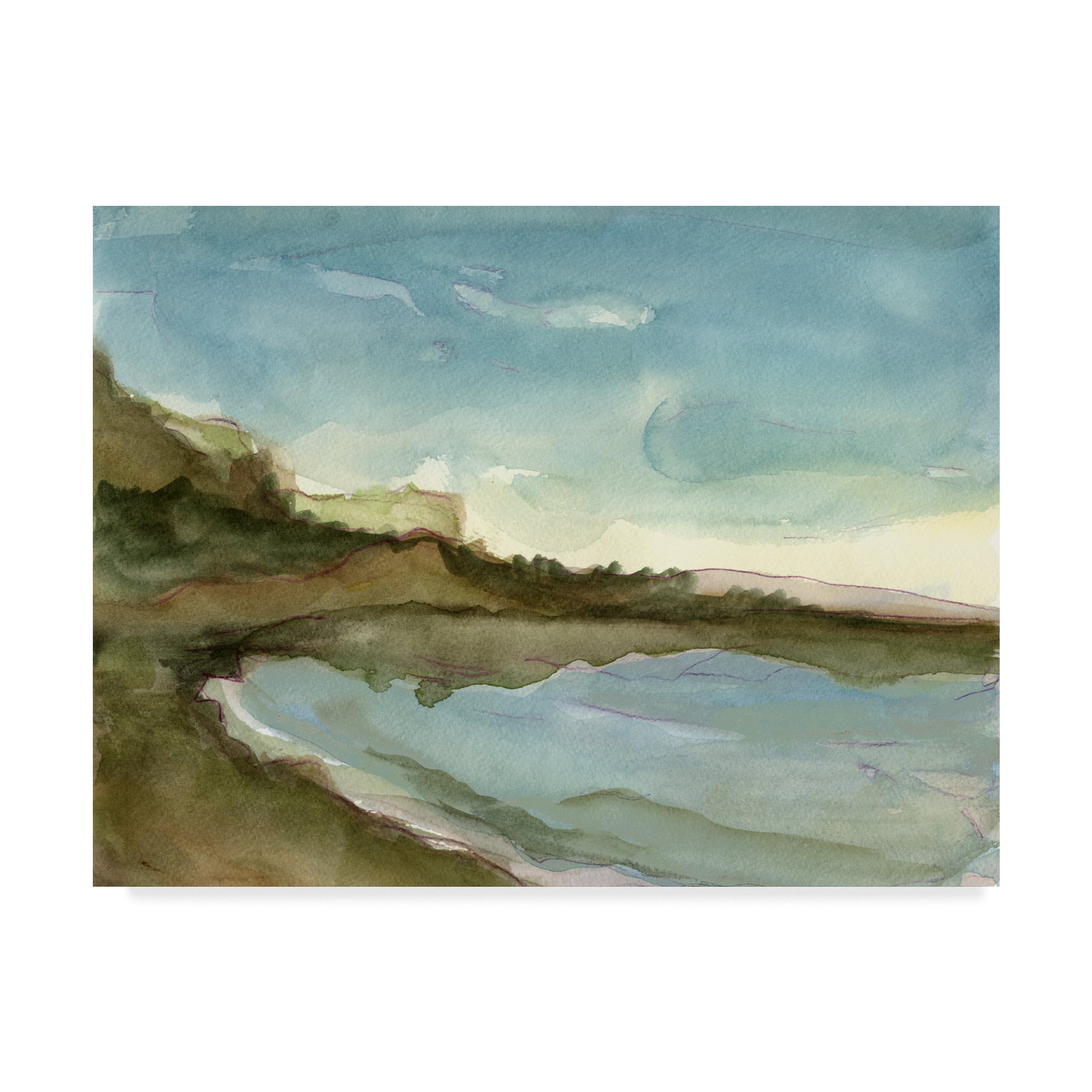Trademark Fine Art 'Plein Air Landscape III' Canvas Art by Ethan Harper