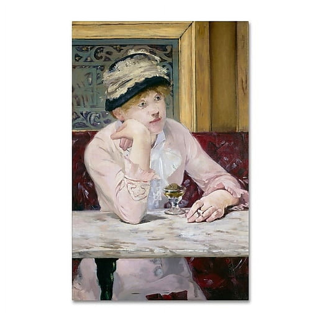 Trademark Fine Art "Plum Brandy" 1877 Canvas Art by Edouard Manet