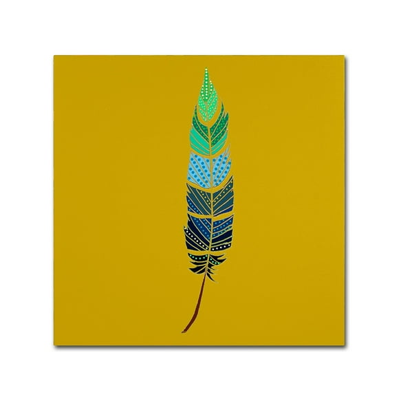 Trademark Fine Art "Plume 2" Canvas Art by Sylvie Demers
