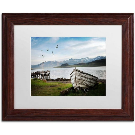 Trademark Fine Art 'Poem' Canvas Art by Philippe Sainte-Laudy, White Matte, Wood Frame