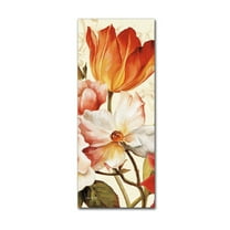 Trademark Fine Art "Poesie Florale Panel I" Canvas Art by Lisa Audit