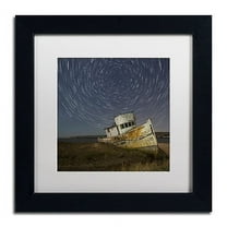 Trademark Fine Art "Point Reyes I" Canvas Art by Moises Levy White Matte, Black Frame