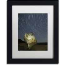 Trademark Fine Art "Point Reyes II" Canvas Art by Moises Levy White Matte, Black Frame