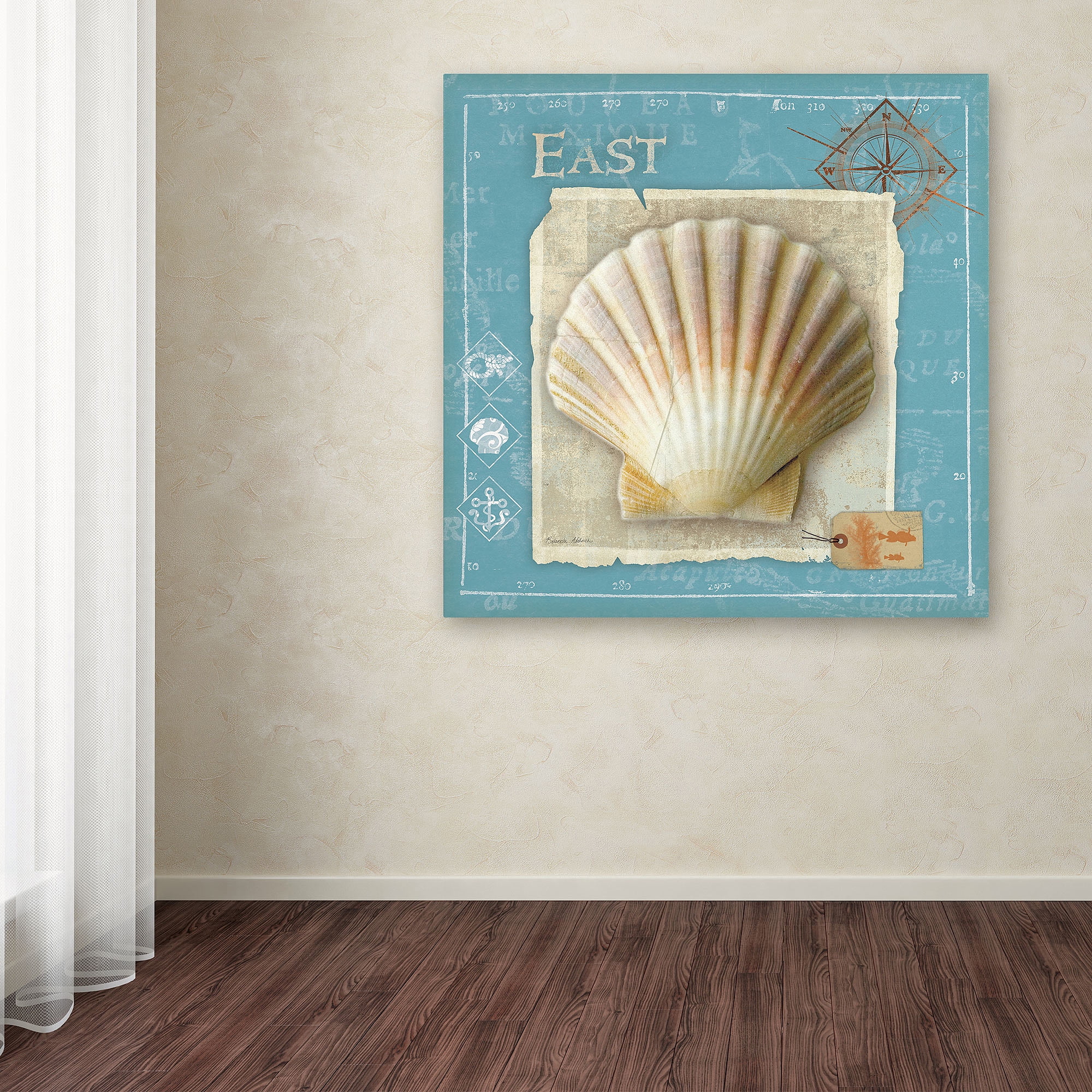 Trademark Fine Art "Points East" Canvas Art by Belinda Aldrich