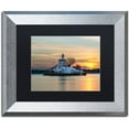 thumbnail image 1 of Trademark Fine Art "Pomham Rocks Sunset" Canvas Art by Michael Blanchette Photography Black Matte, Silver Frame, 1 of 1