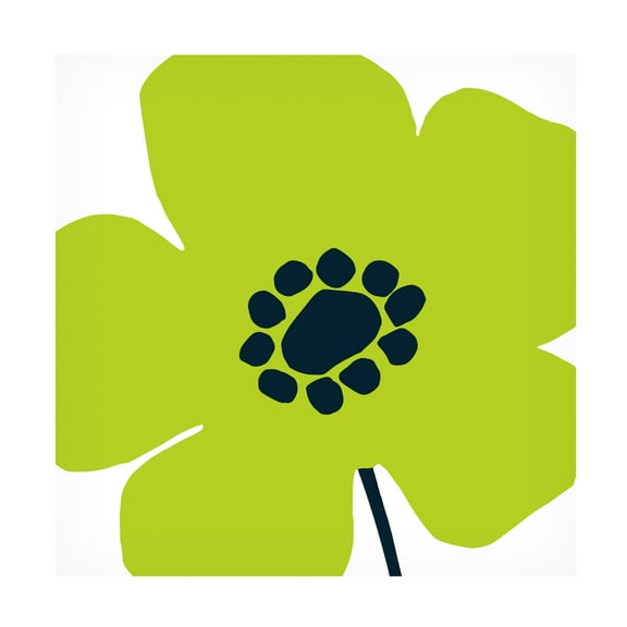 Trademark Fine Art Wild Apple Portfolio Pop Art Floral Iv Canvas Wall Art - 14x14