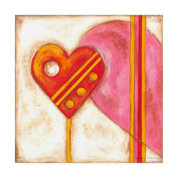 Trademark Fine Art 'Pop Hearts II Childrens Art' Canvas Art by Nancy Slocum