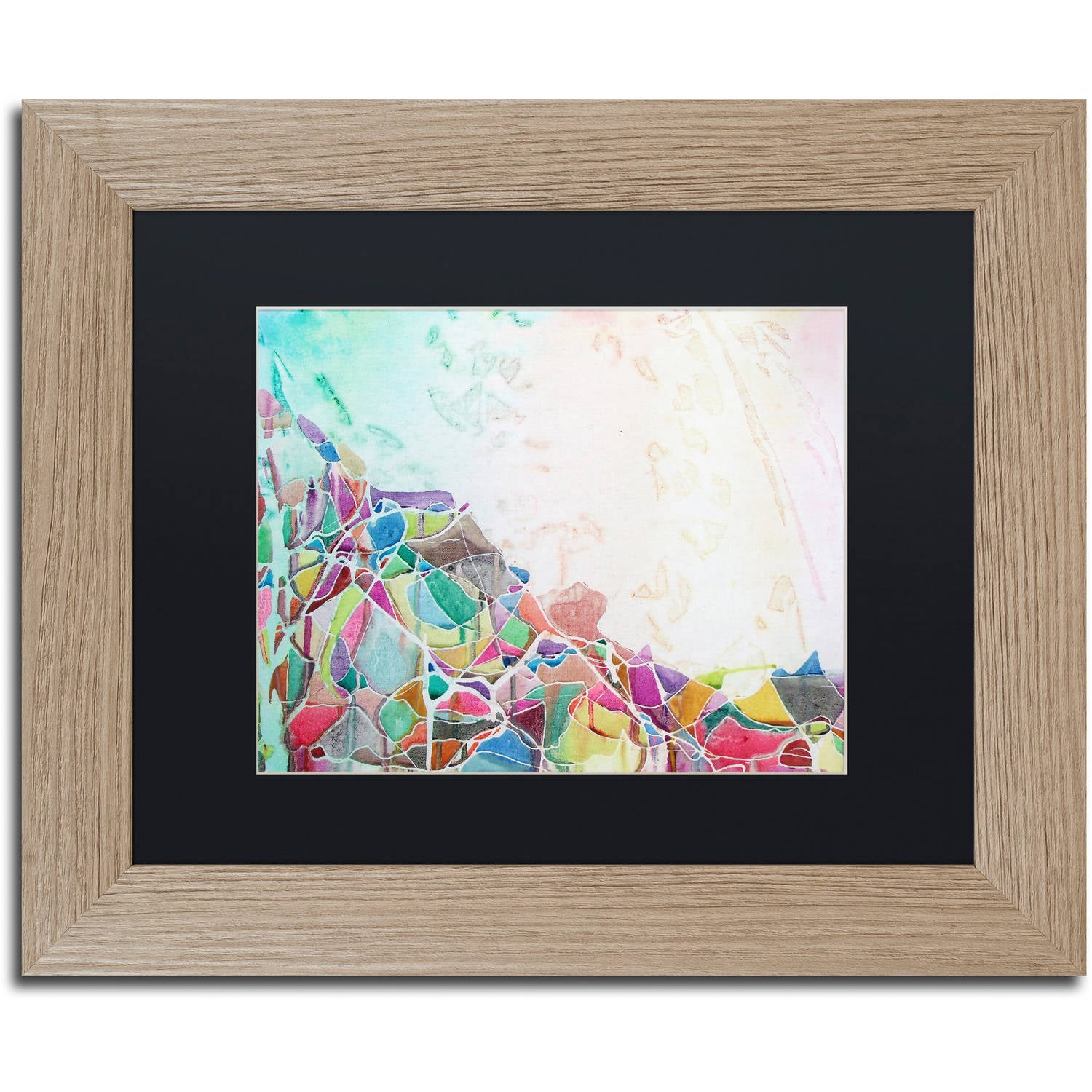 Trademark Fine Art "Popocatepetl II" Canvas Art by Lauren Moss Black Matte, Birch Frame