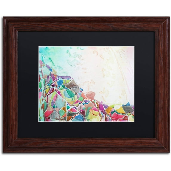 Trademark Fine Art "Popocatepetl II" Canvas Art by Lauren Moss Black Matte, Wood Frame