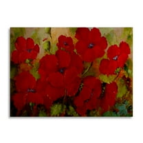 Trademark Fine Art 'Poppies' Brushed Aluminum Wall Art Art by Masters Fine Art