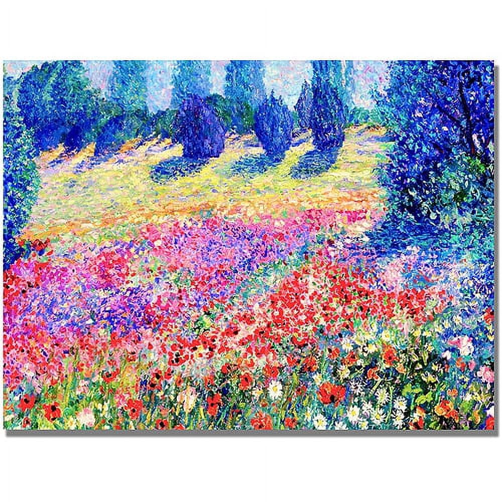Trademark Fine Art "Poppies" Canvas Art by Manor Shadian