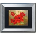 thumbnail image 1 of Trademark Fine Art "Poppies" Canvas Art by Rio Black Matte, Silver Frame, 1 of 2