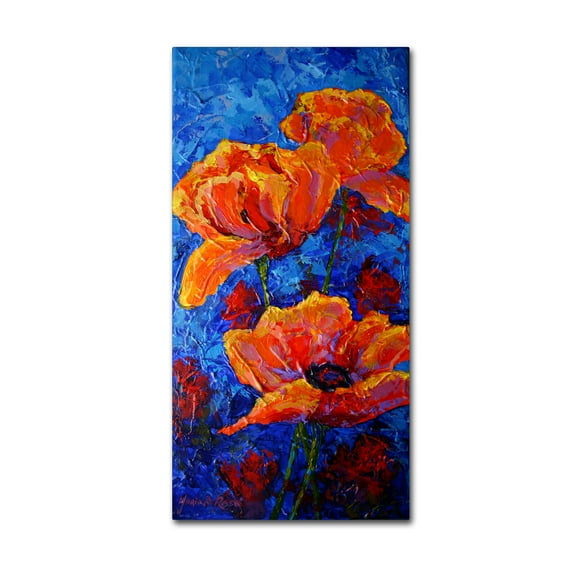 Trademark Fine Art 'Poppies II' Canvas Art by Marion Rose