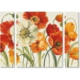 thumbnail image 1 of Trademark Fine Art "Poppies Melody I" Canvas Art by Lisa Audit Three Panel Set, 1 of 1