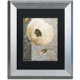 thumbnail image 1 of Trademark Fine Art "Poppy Brocade I" Canvas Art by Color Bakery Black Matte, Silver Frame, 1 of 1