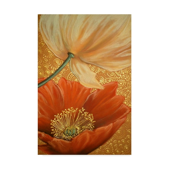Trademark Fine Art 'Poppy Duet' Canvas Art by Cherie Roe Dirksen