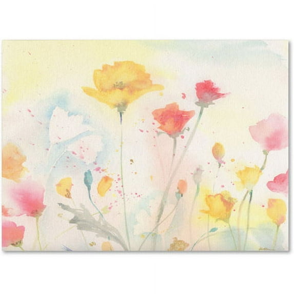 Trademark Fine Art "Poppy Festival" Canvas Art by Sheila Golden