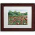 thumbnail image 1 of Trademark Fine Art "Poppy Field Wood" Canvas Art by Manor Shadian White Matte, Wood Frame, 1 of 4