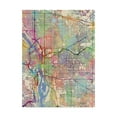 thumbnail image 1 of Trademark Fine Art 'Portland Oregon City Map III' Canvas Art by Michael Tompsett, 1 of 4