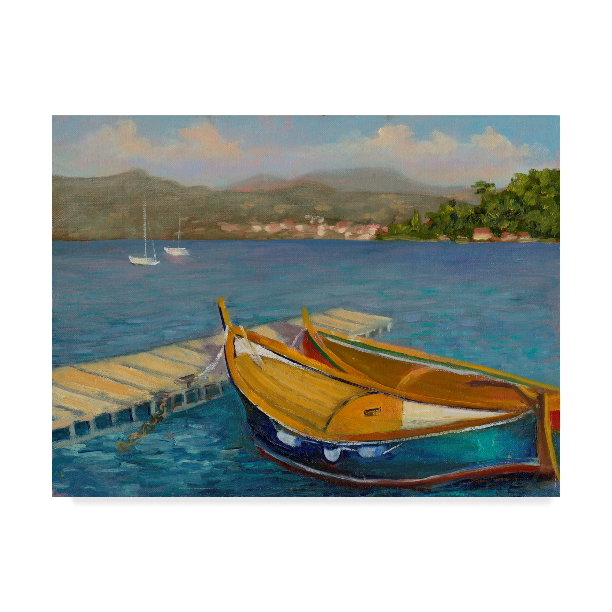 Trademark Fine Art 'Porto Venere View' Canvas Art by Mary Jean Weber