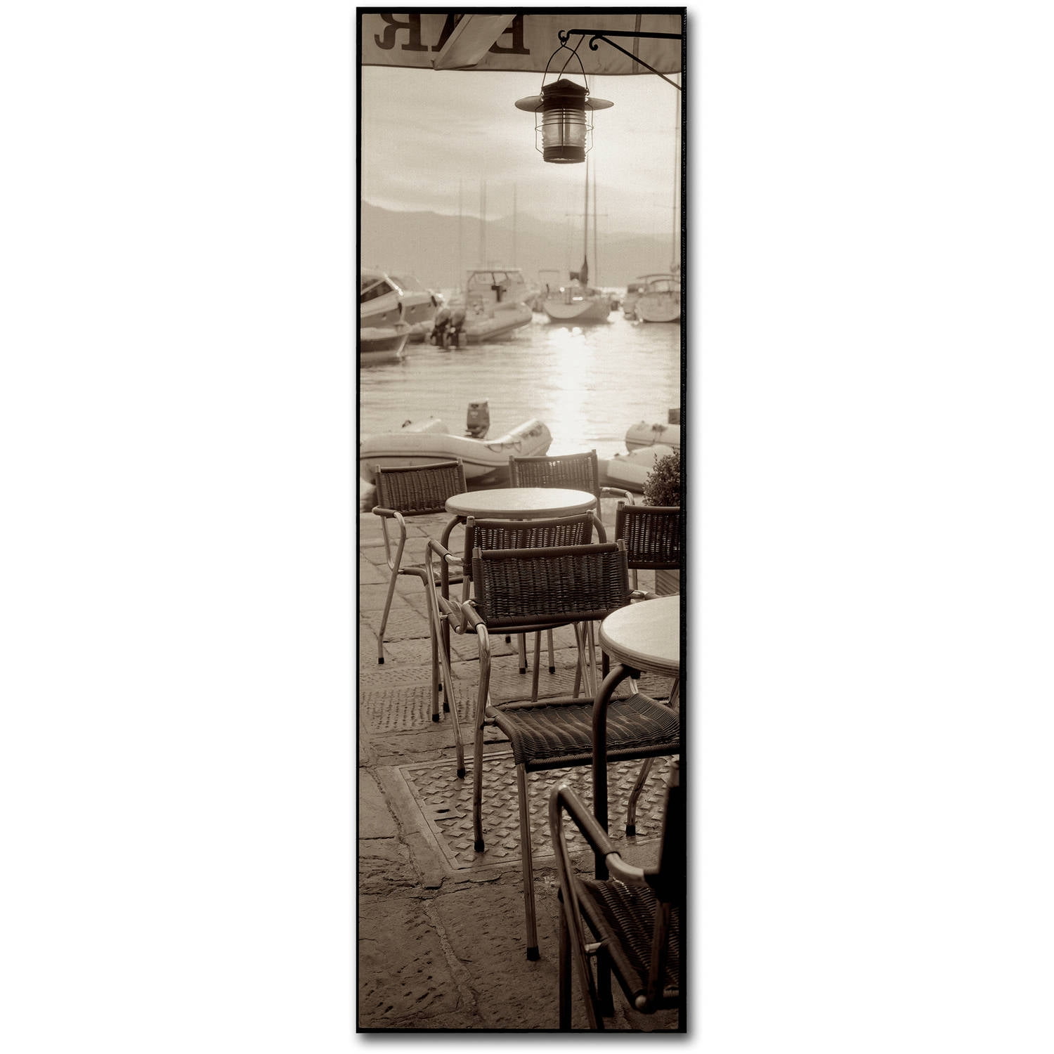 Trademark Fine Art Alan Blaustein Portofino Caffe I Canvas Wall Art - 6x19