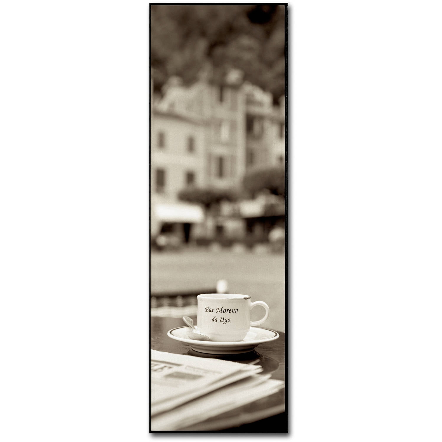 Trademark Fine Art Alan Blaustein Portofino Caffe II Canvas Wall Art - 16x47