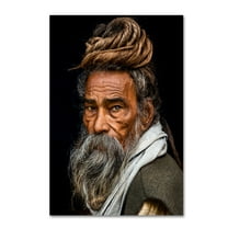 Trademark Fine Art 'Portrait Of A Sadhu' Canvas Art by Rakesh J V