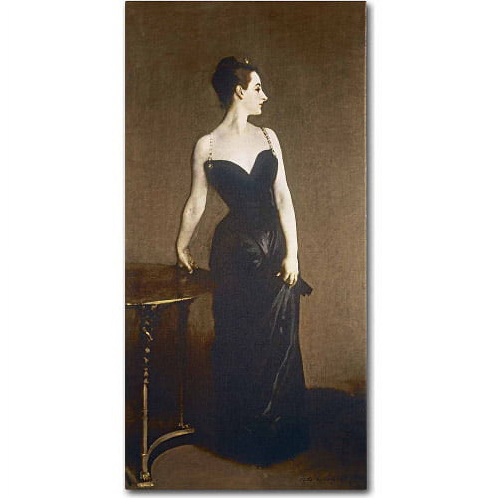 Trademark Fine Art "Portrait of Madame Gautreau" Canvas Art by John Singer