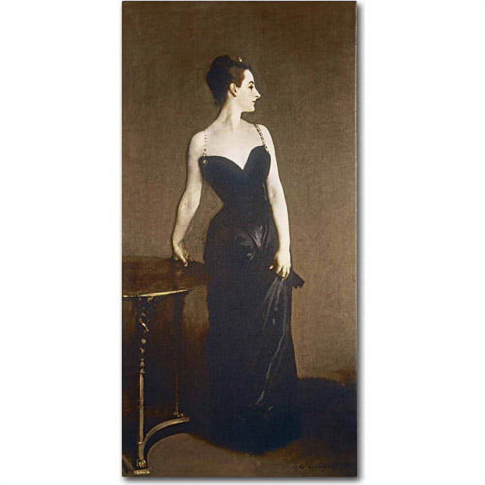 Portrait of Madame Gautreau Black Dress Canvas Art