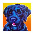 thumbnail image 1 of Trademark Fine Art 'Portuguese Water Dog Banks' Canvas Art by DawgArt, 1 of 3
