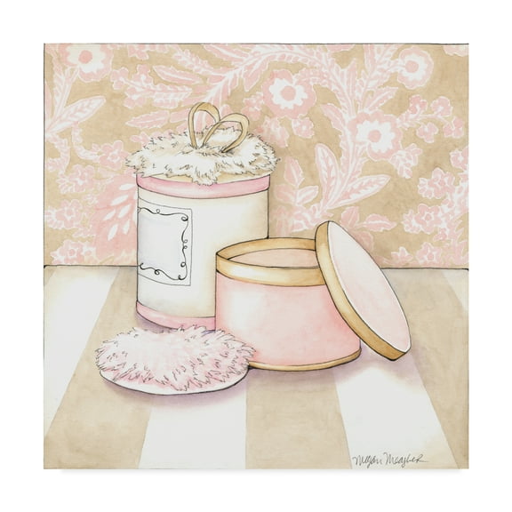 Trademark Fine Art 'Posh Powder Room II' Canvas Art by Megan Meagher