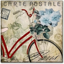 Trademark Fine Art "Postale Paris II" Canvas Art by Color Bakery