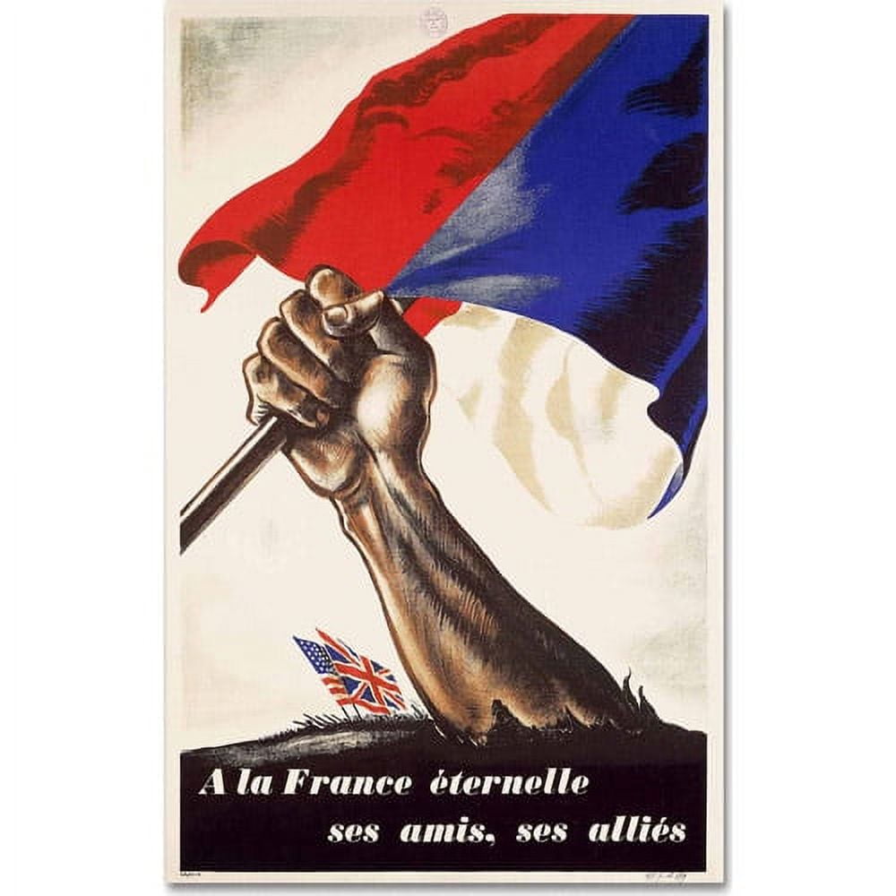 Trademark Fine Art "Poster for Liberation of France" Canvas Art