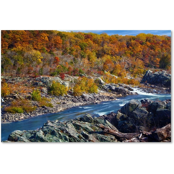 Trademark Fine Art "Potomac Autumn" Canvas Art by CATeyes