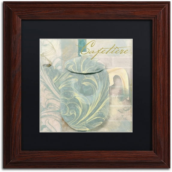 Trademark Fine Art "Pots Bleus II" Canvas Art by Color Bakery Black Matte, Wood Frame