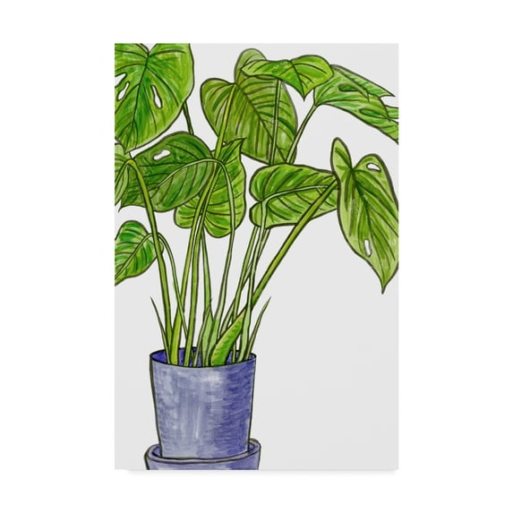 Trademark Fine Art 'Potted Jungle III' Canvas Art by Melissa Wang