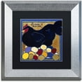thumbnail image 1 of Trademark Fine Art "Poulets I" Canvas Art by Color Bakery Black Matte, Silver Frame, 1 of 4
