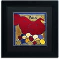 thumbnail image 1 of Trademark Fine Art "Poulets II" Canvas Art by Color Bakery Black Matte, Black Frame, 1 of 4
