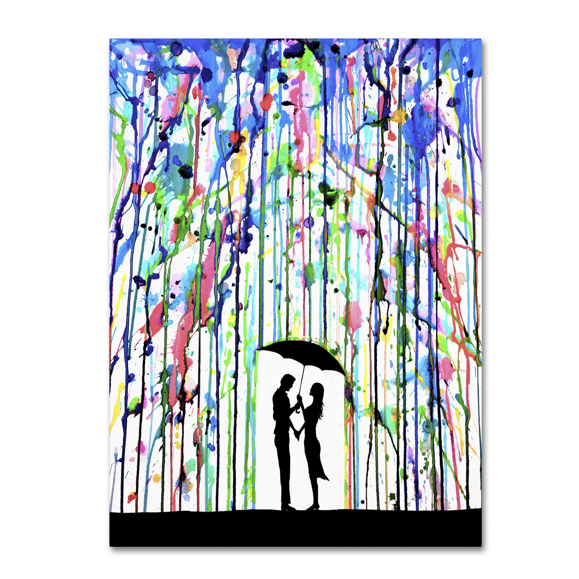 Marc Allante 'Pour Deux' Canvas Wall Art 35 x 47 Inches