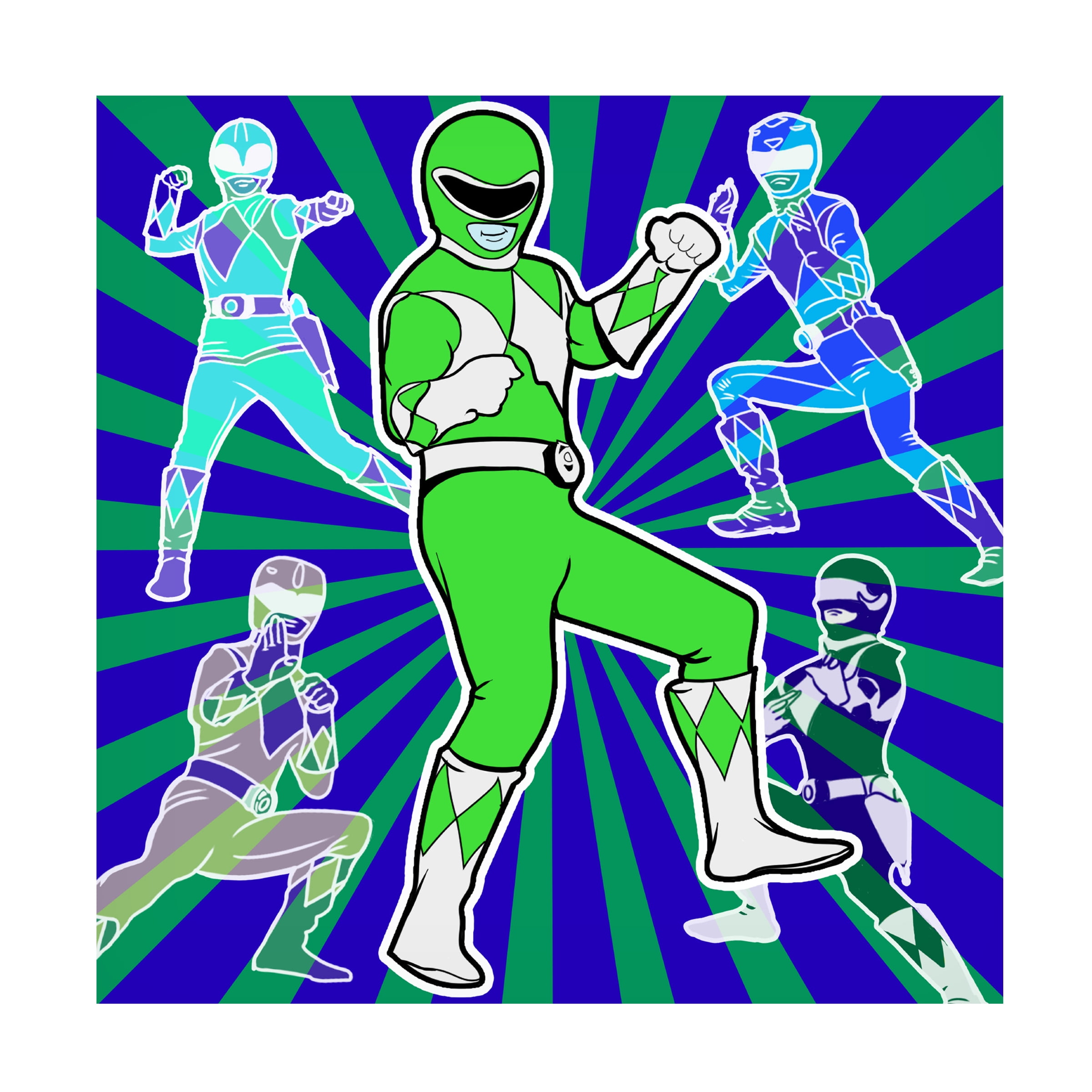 Trademark Fine Art 'Power Ranger' Canvas Art by ALI Chris