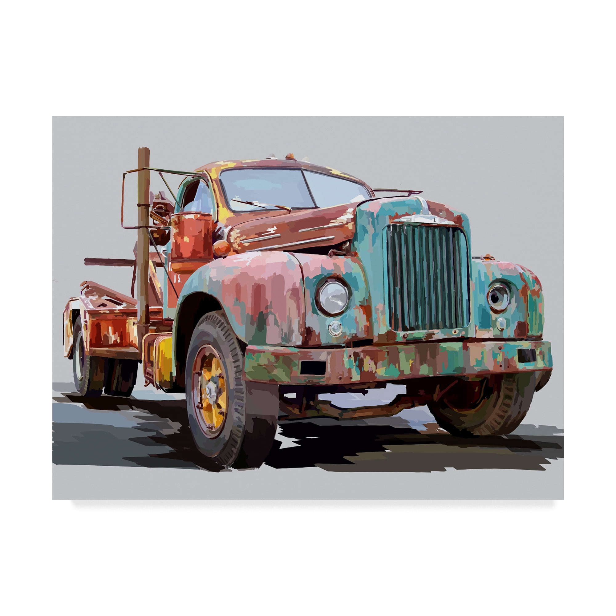 Trademark Fine Art 'Powerful Truck I' Canvas Art by Emily Kalina