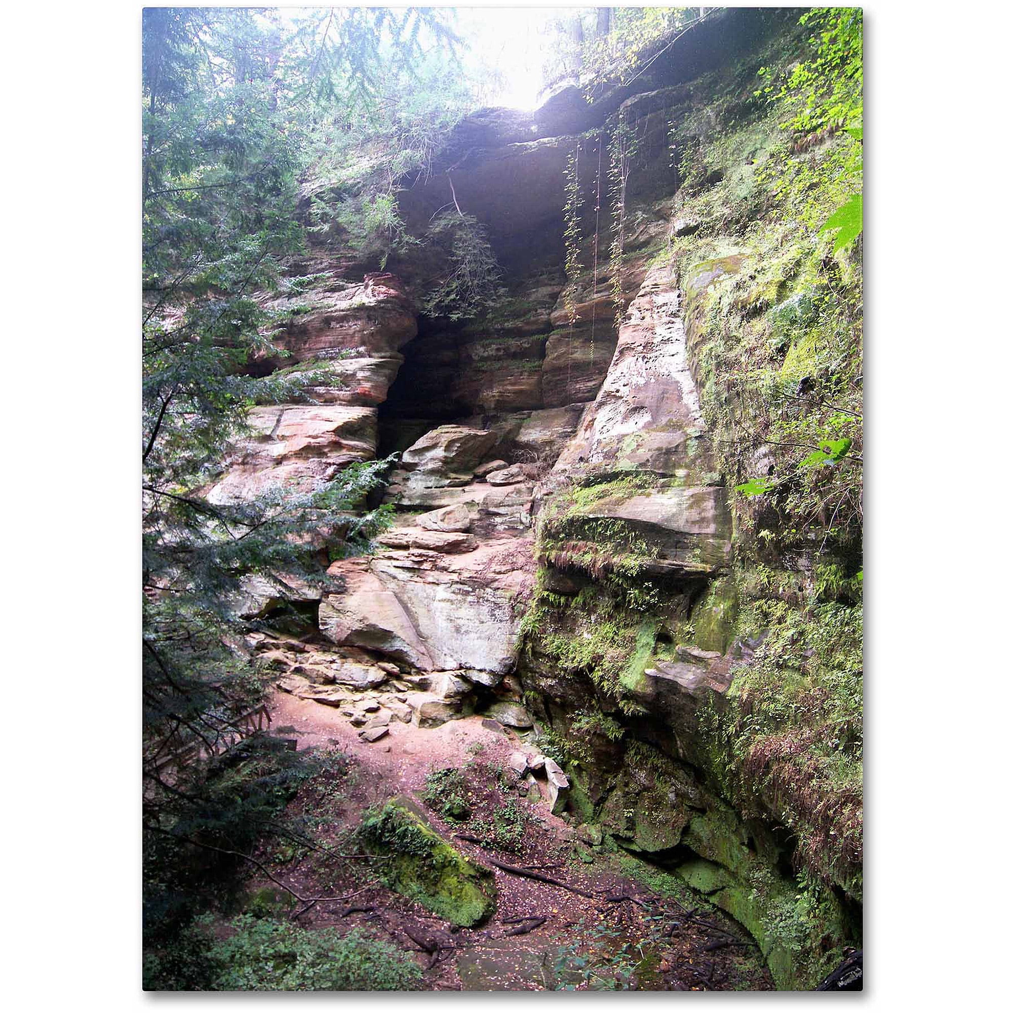 Monica Fleet Nature Rocky Cliff Canvas Art, 24" x 32"